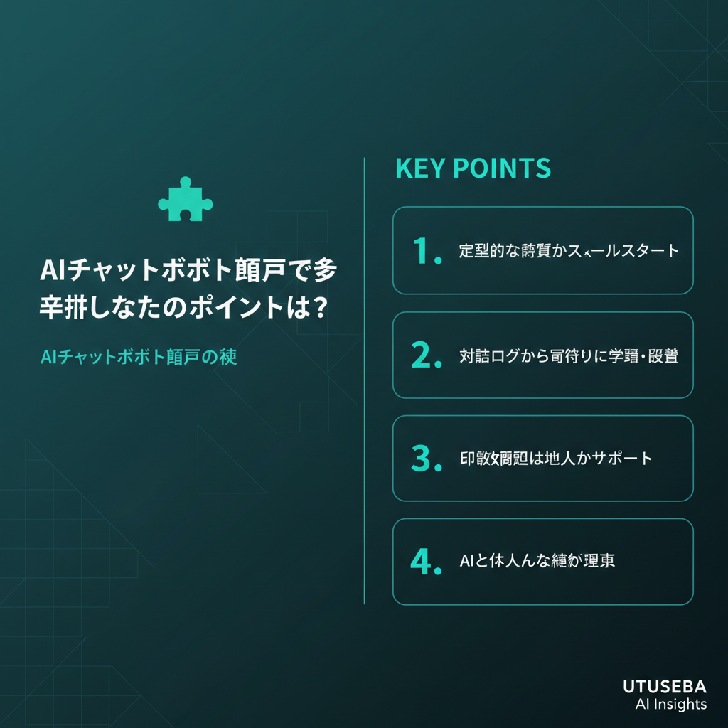 AIチャットボット導入で失敗しないためのポイントは？ - まとめ