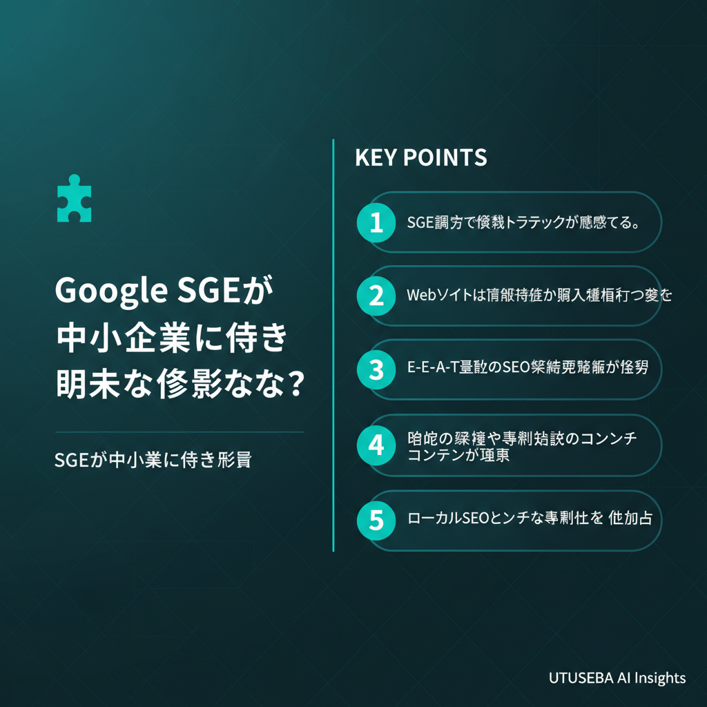 Google SGEが中小企業に与える具体的な影響とは？ - まとめ