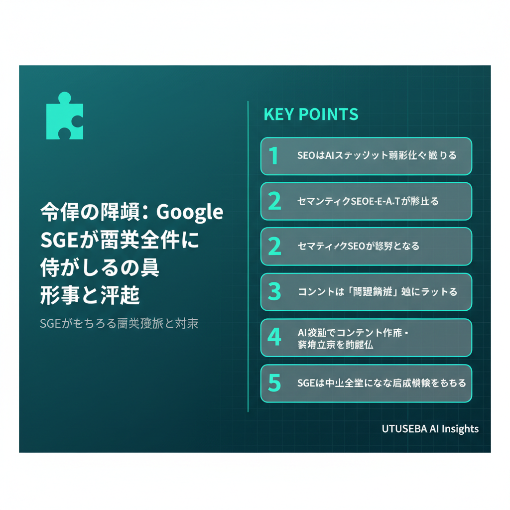 今後の展望：Google SGEが業界全体に与える影響と予測 - まとめ