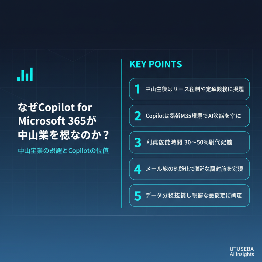 なぜCopilot for Microsoft 365が中小企業に必要なのか？ - まとめ