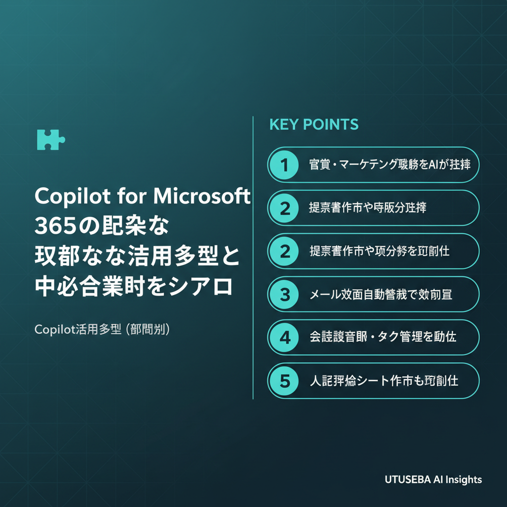 Copilot for Microsoft 365の具体的な活用事例と中小企業向けシナリオ - まとめ