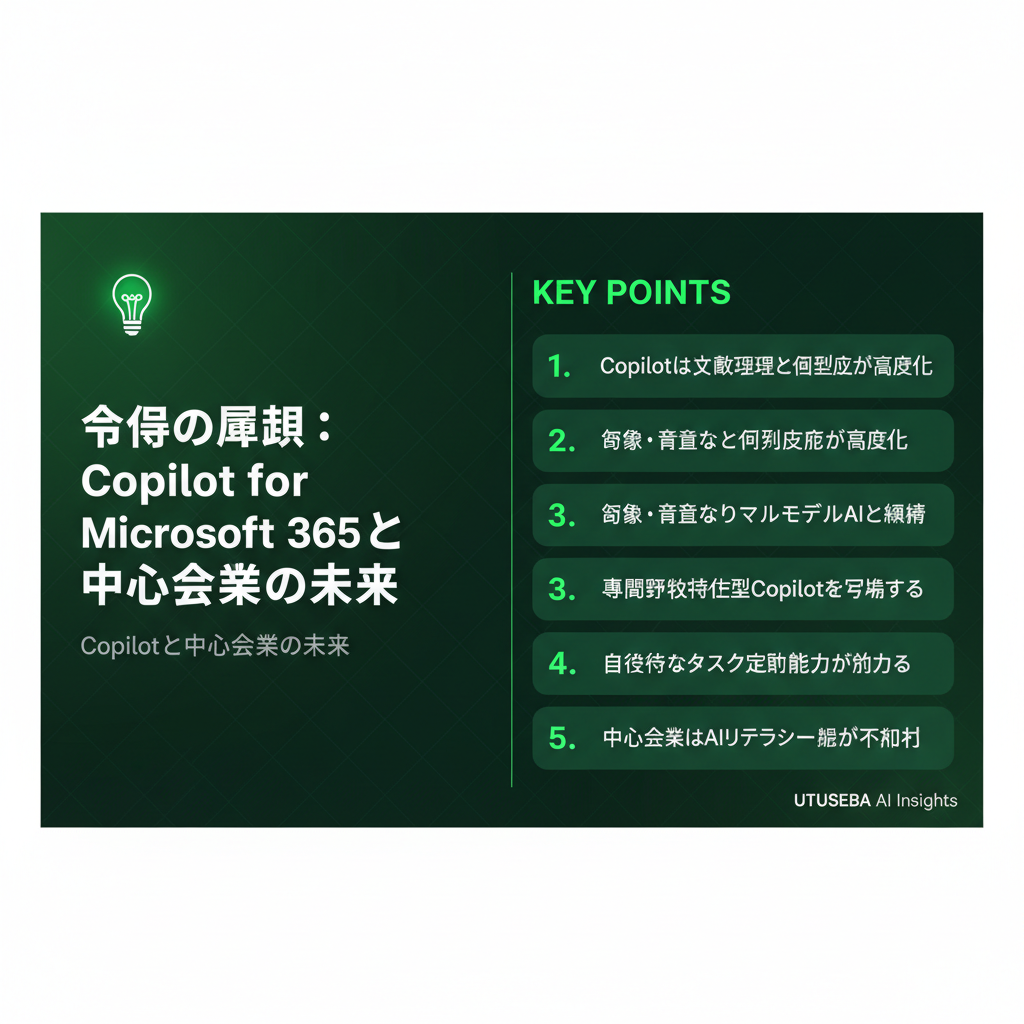 今後の展望：Copilot for Microsoft 365と中小企業の未来 - まとめ