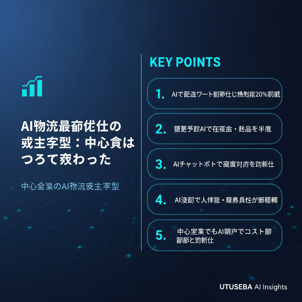 AI物流最適化の成功事例:中小企業はこうして変わった - まとめ