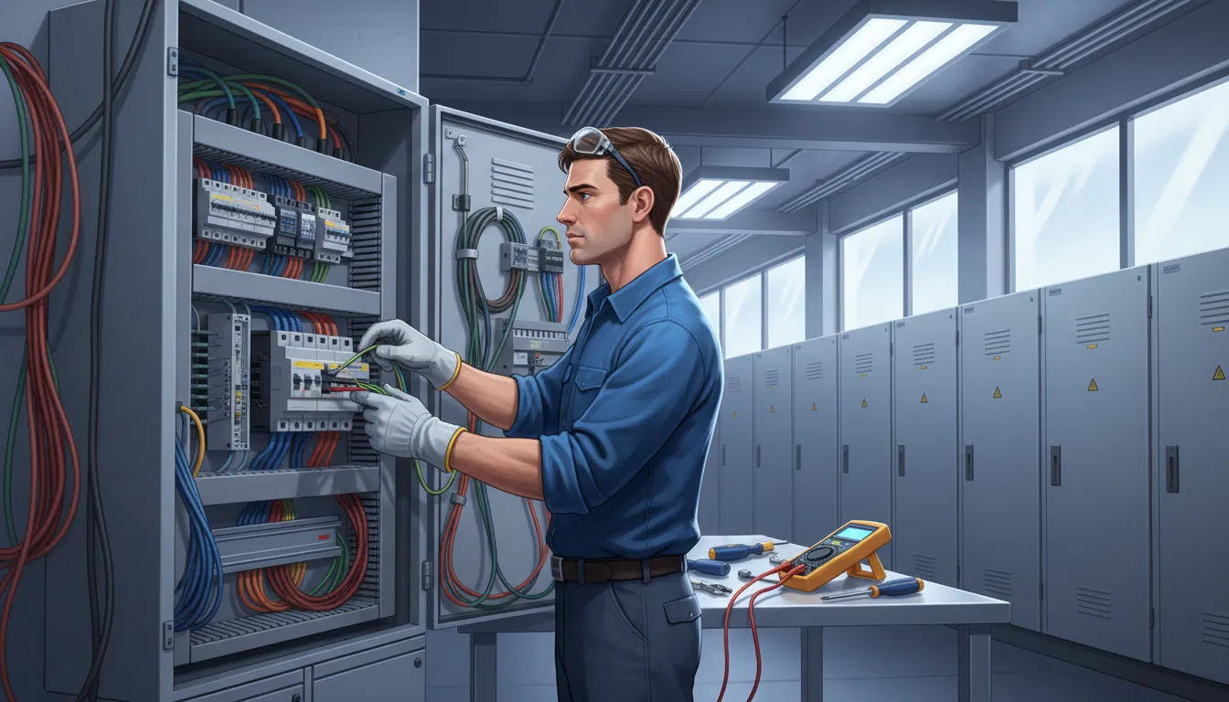 Eletricista aprendendo inglês profissional