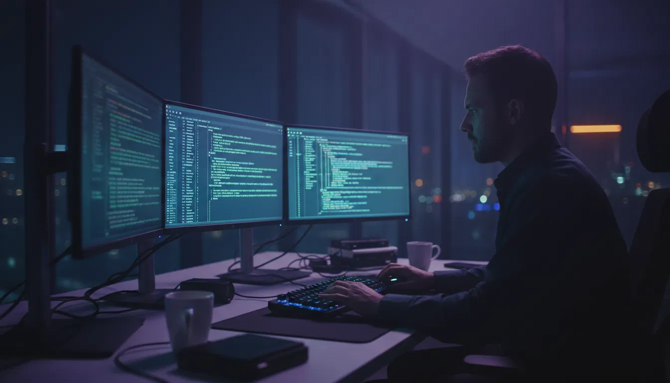 Programador em trabalho remoto internacional