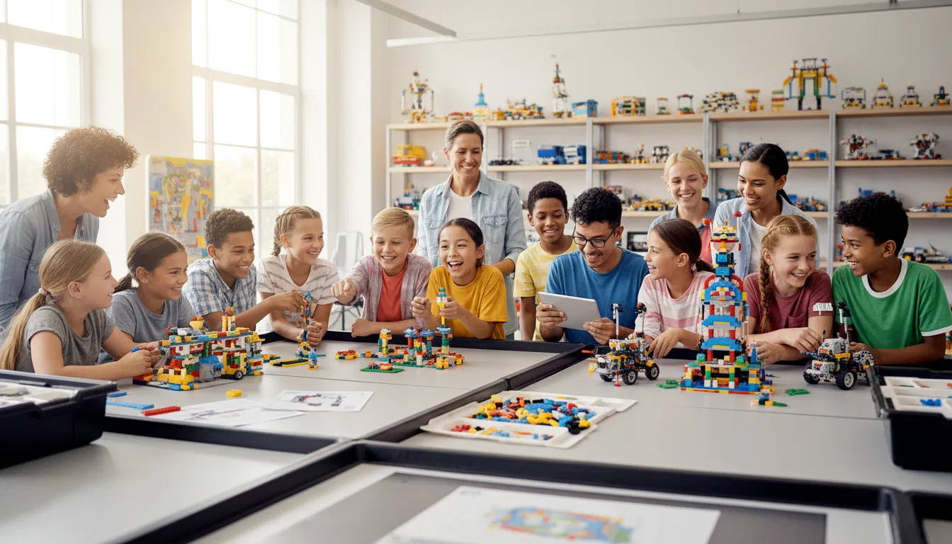 Crianças Aprendendo Com LEGO - Educação Lúdica