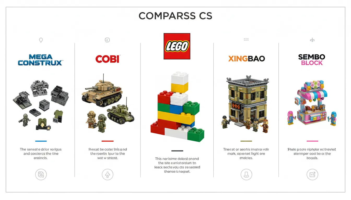 Comparação de Marcas de Blocos de Montar