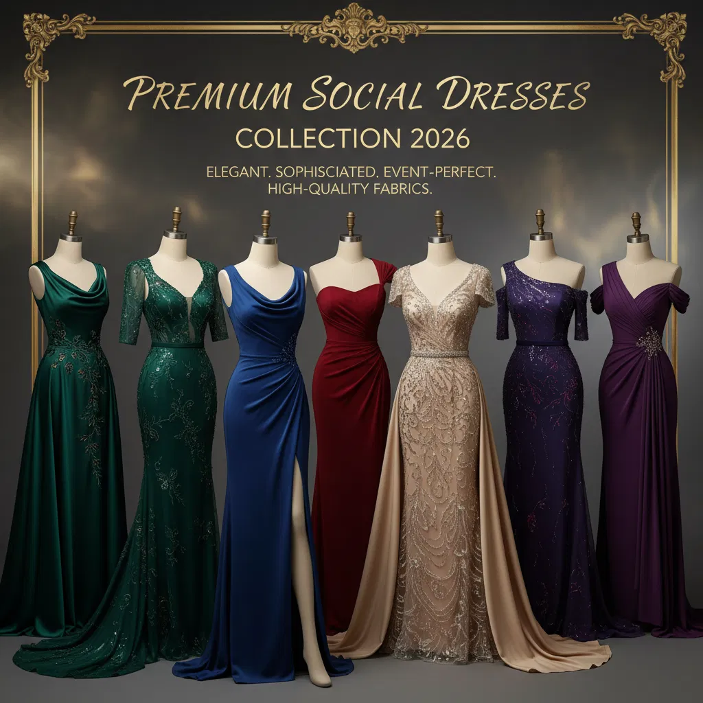 Vestidos Sociais Elegantes - Para Ocasiões Especiais