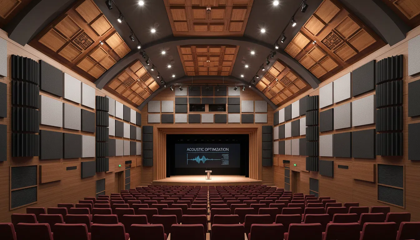 Tratamento Acústico para Auditórios e Salas de Conferência