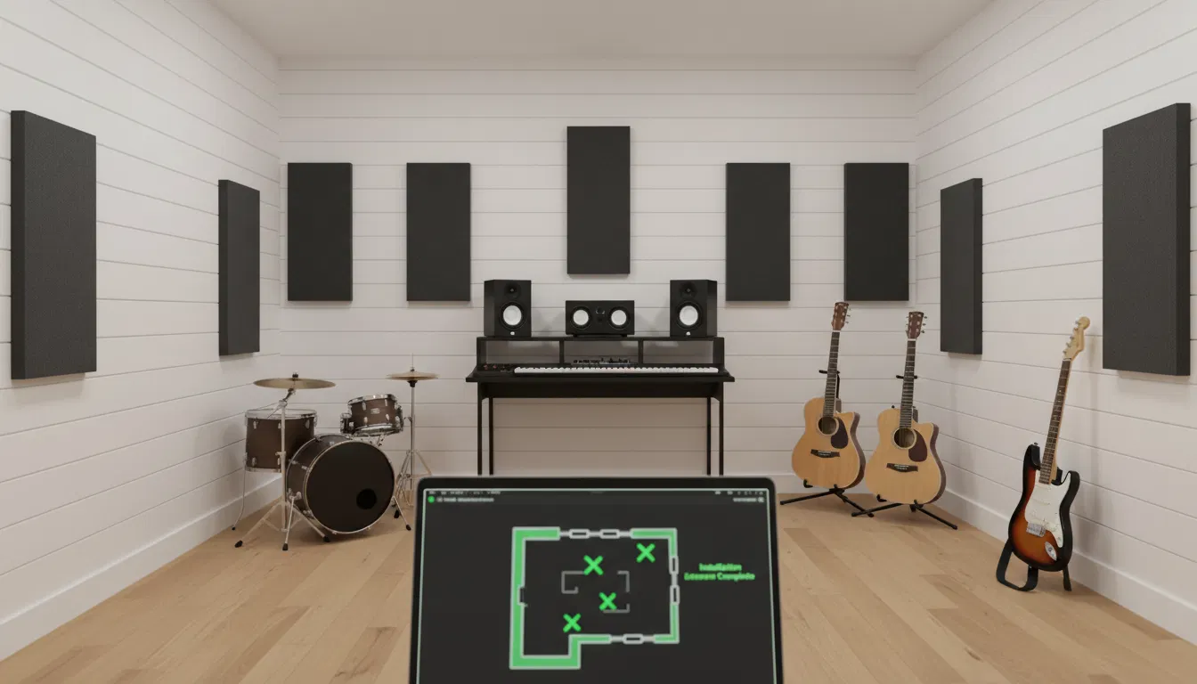 Instalação Profissional de Tratamento Acústico