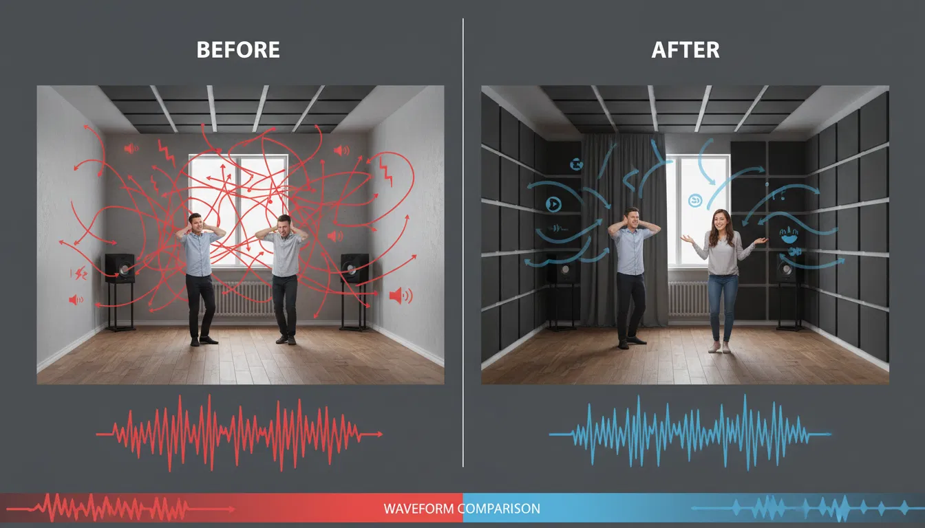 Transformação Acústica: Antes e Depois