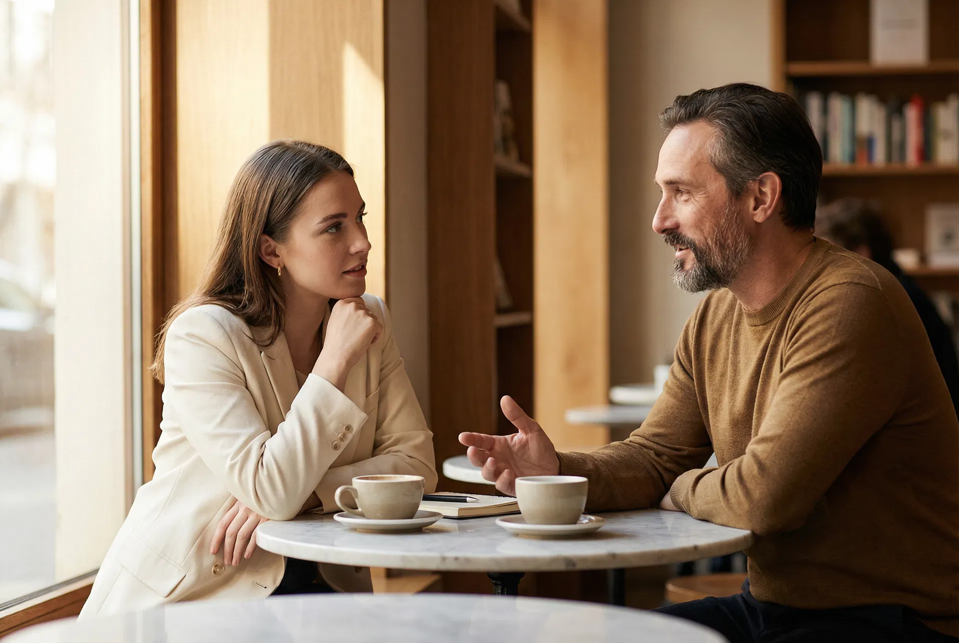 Young professionals seeking guidance