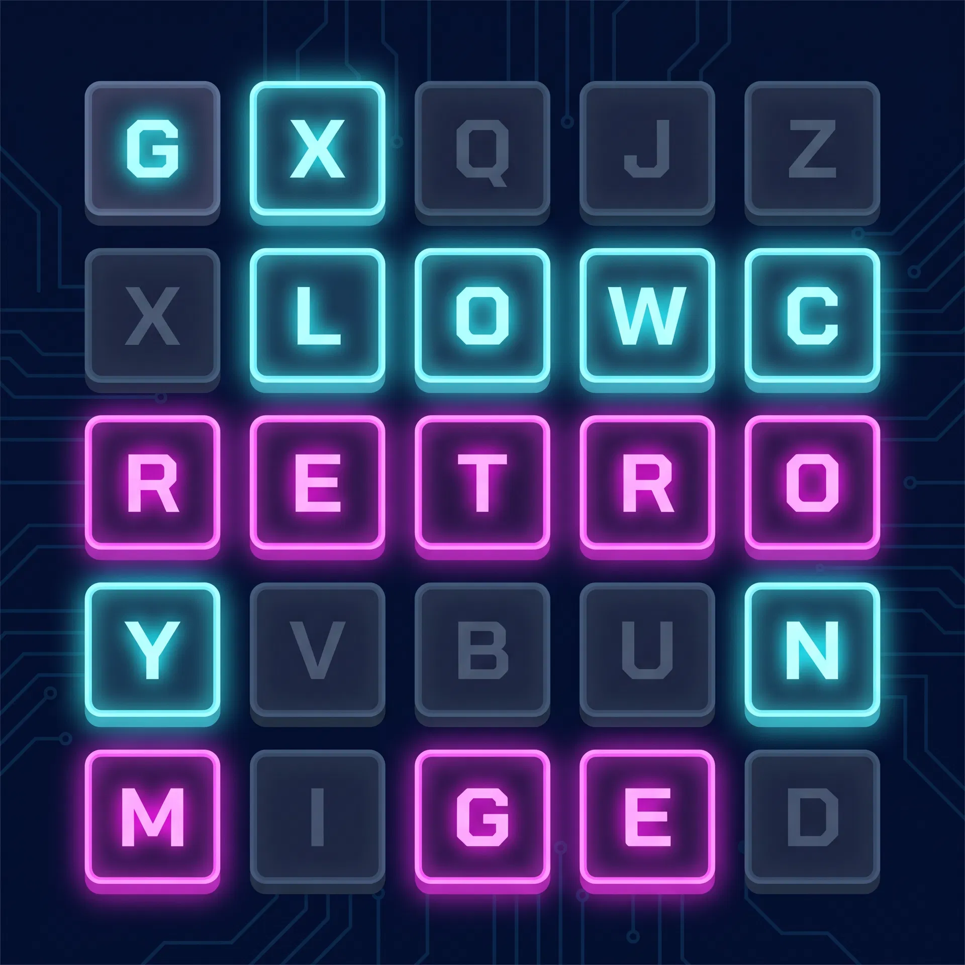 Word game tiles
