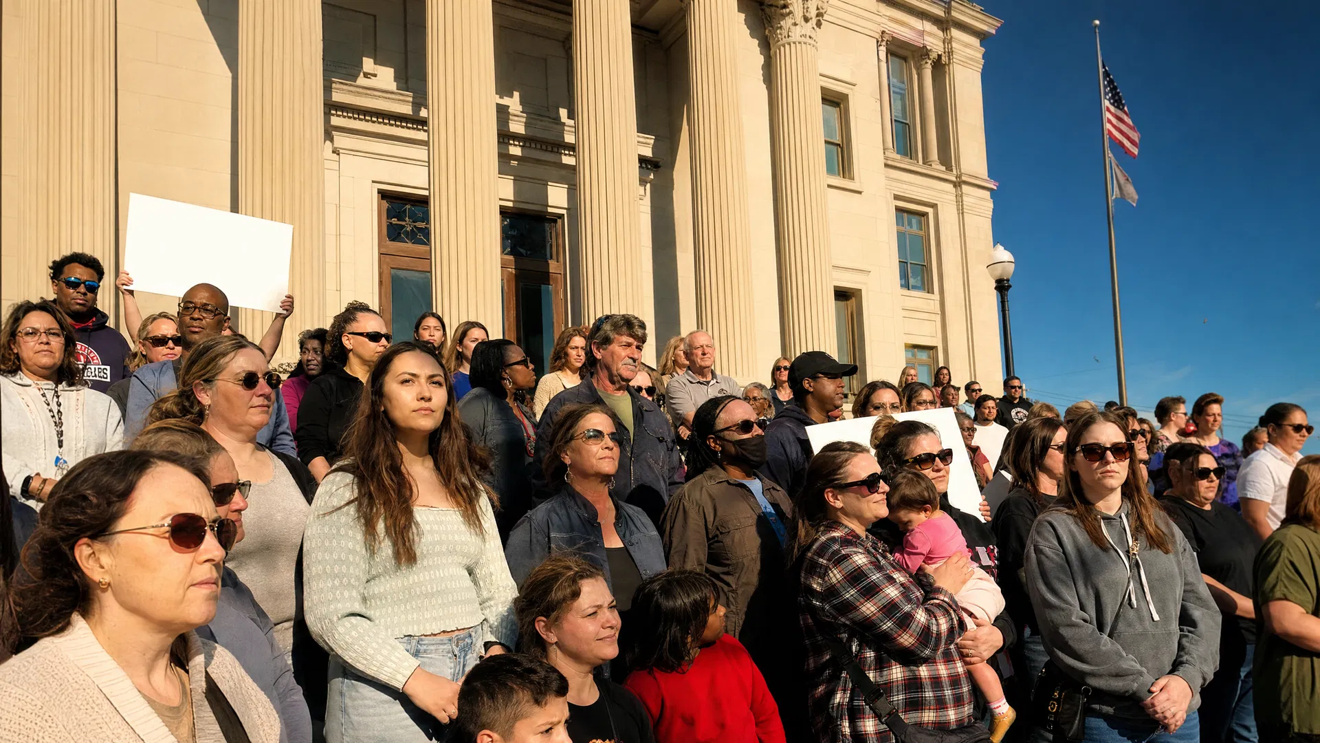 Community members gathered together