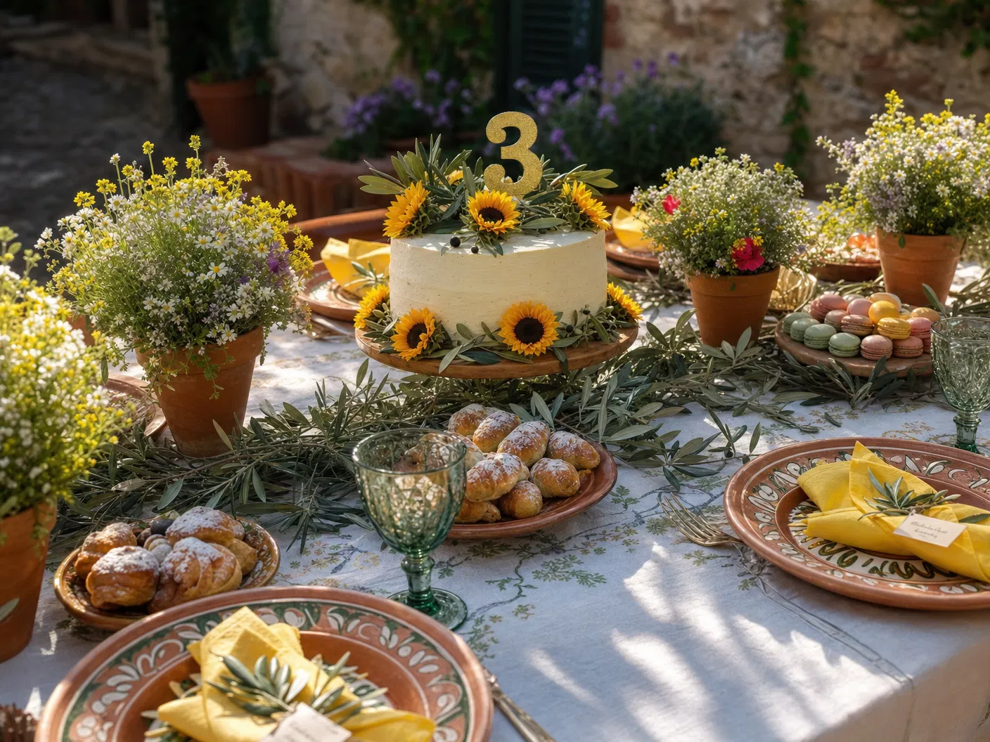 Tuscan birthday table