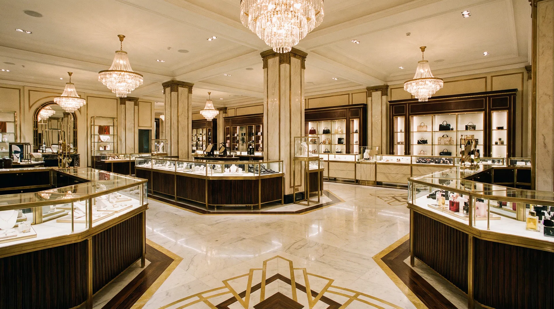 Luxury department store interior