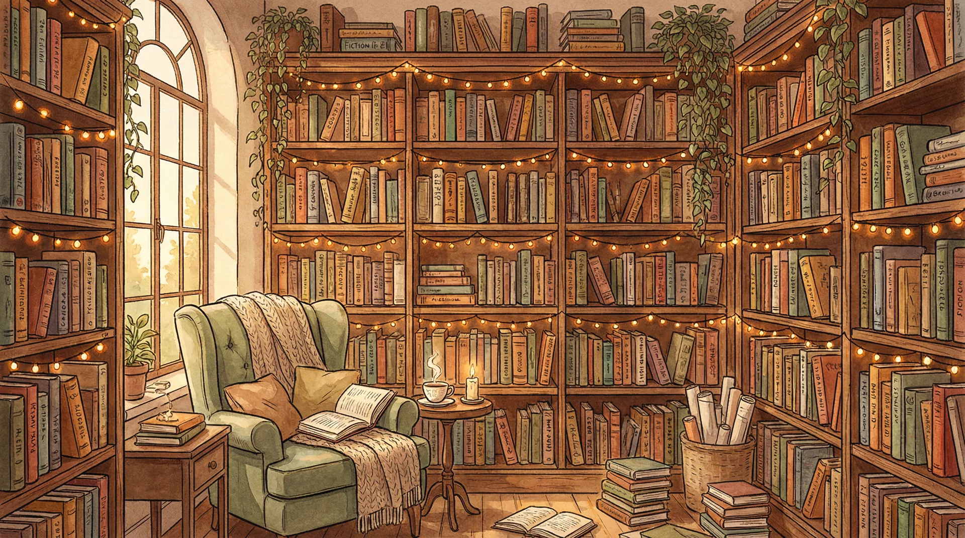 Cozy bookstore