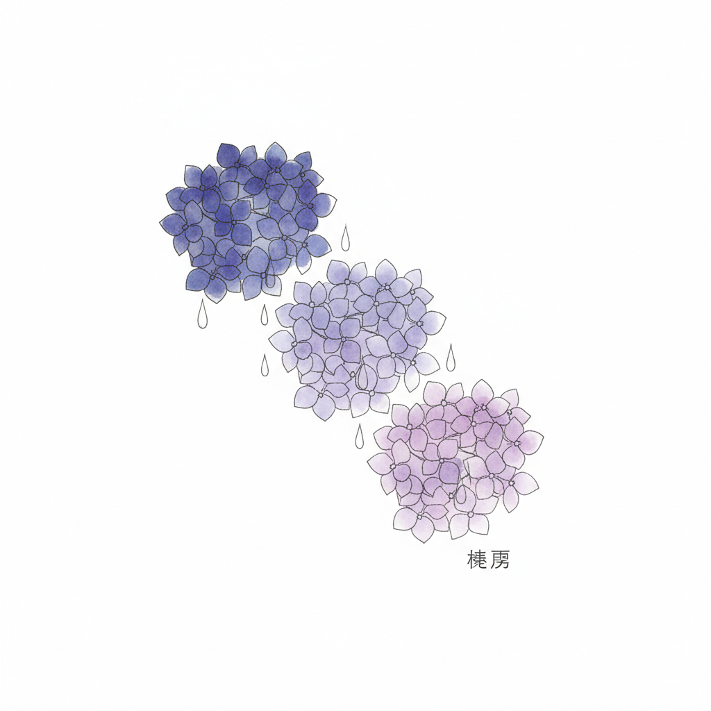 今週の新作は「紫陽花レイン」🌧️💜 しっとりと色づく梅雨の季節をTシャツに閉じ込めました。肩から流れる紫陽花、線で描かれた雨粒、そして小さく添えた『梅雨』の文字。Design Studioで色を変えたり、好きな漢字を入れたり、背中に花びらを散らしたり…あなただけの一枚にカスタムしてみてくださいね☔ 雨の日がちょっと楽しみになりますように。