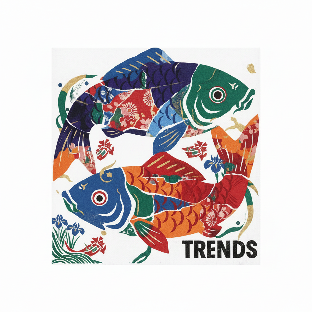 T-Shirt — こどもの日、鯉のぼり