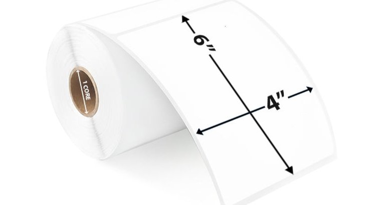 4" x 6" Thermal Label
