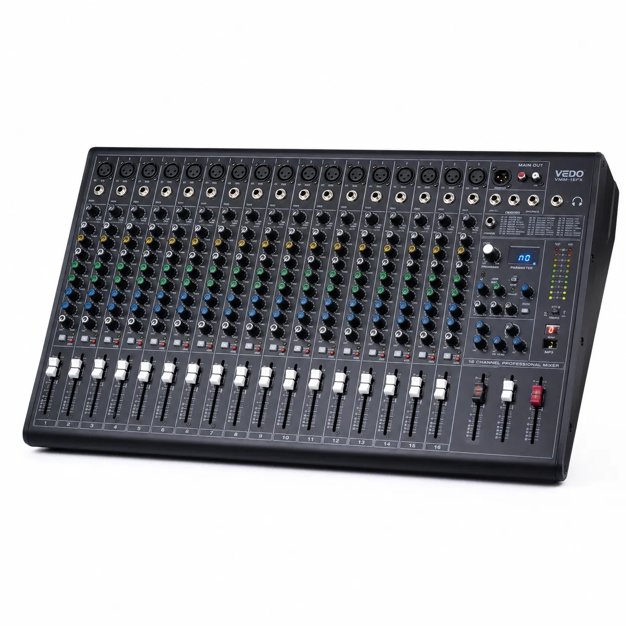 VEDO Mixer 16 Canais - Solução Profissional para Igrejas