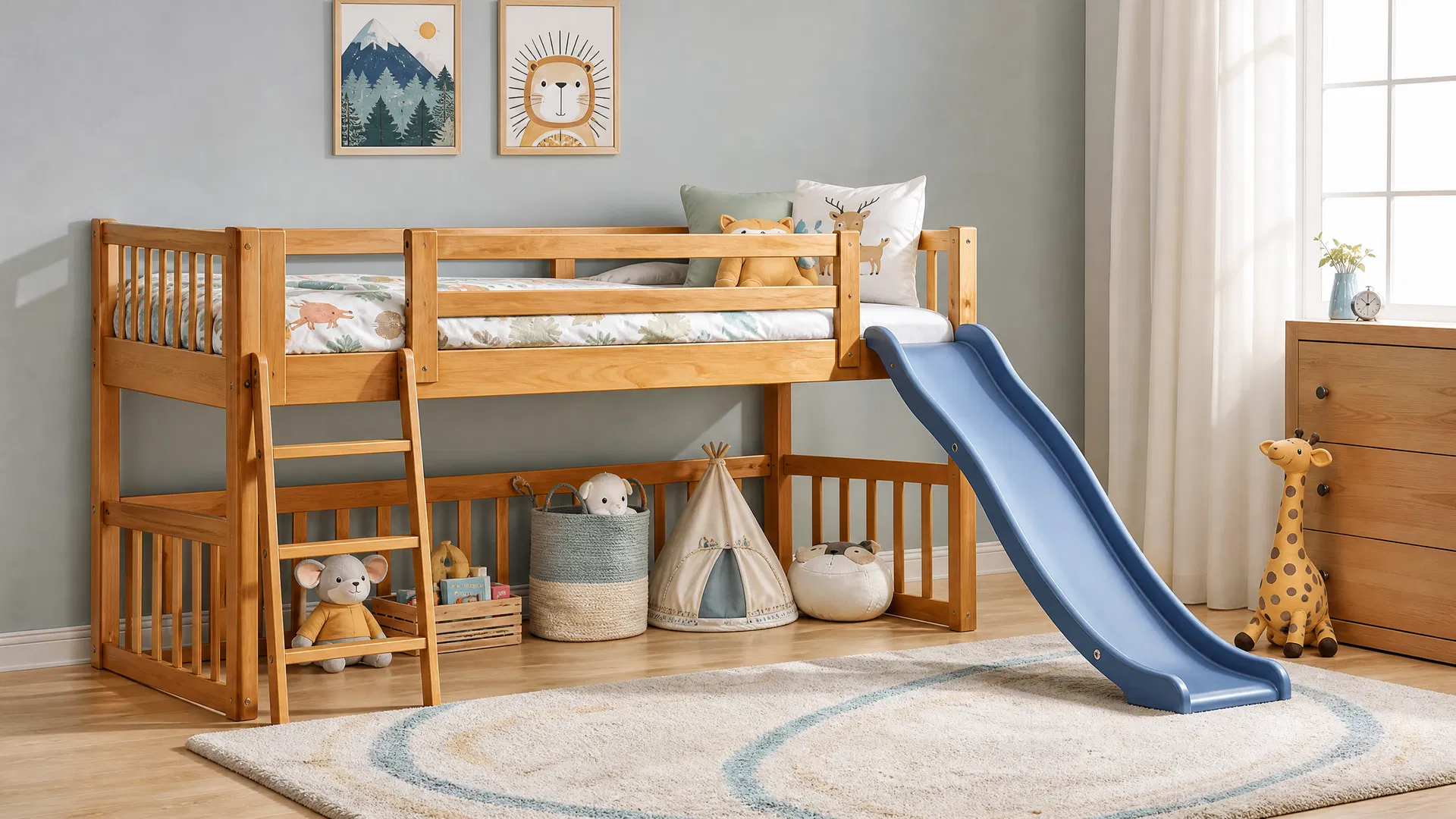Cama Infantil com Escorregador