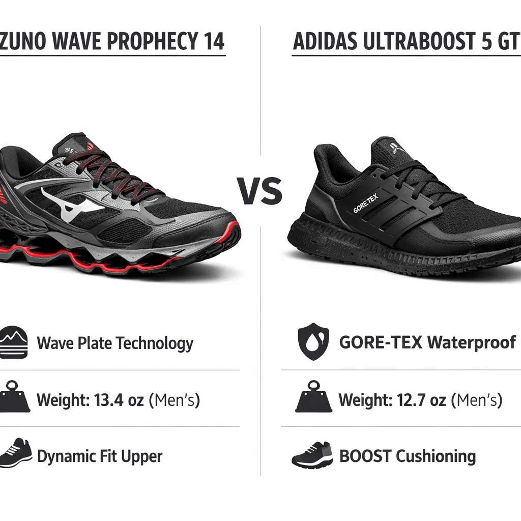 Mizuno Wave Prophecy 14 vs Adidas Ultraboost 5 GTX