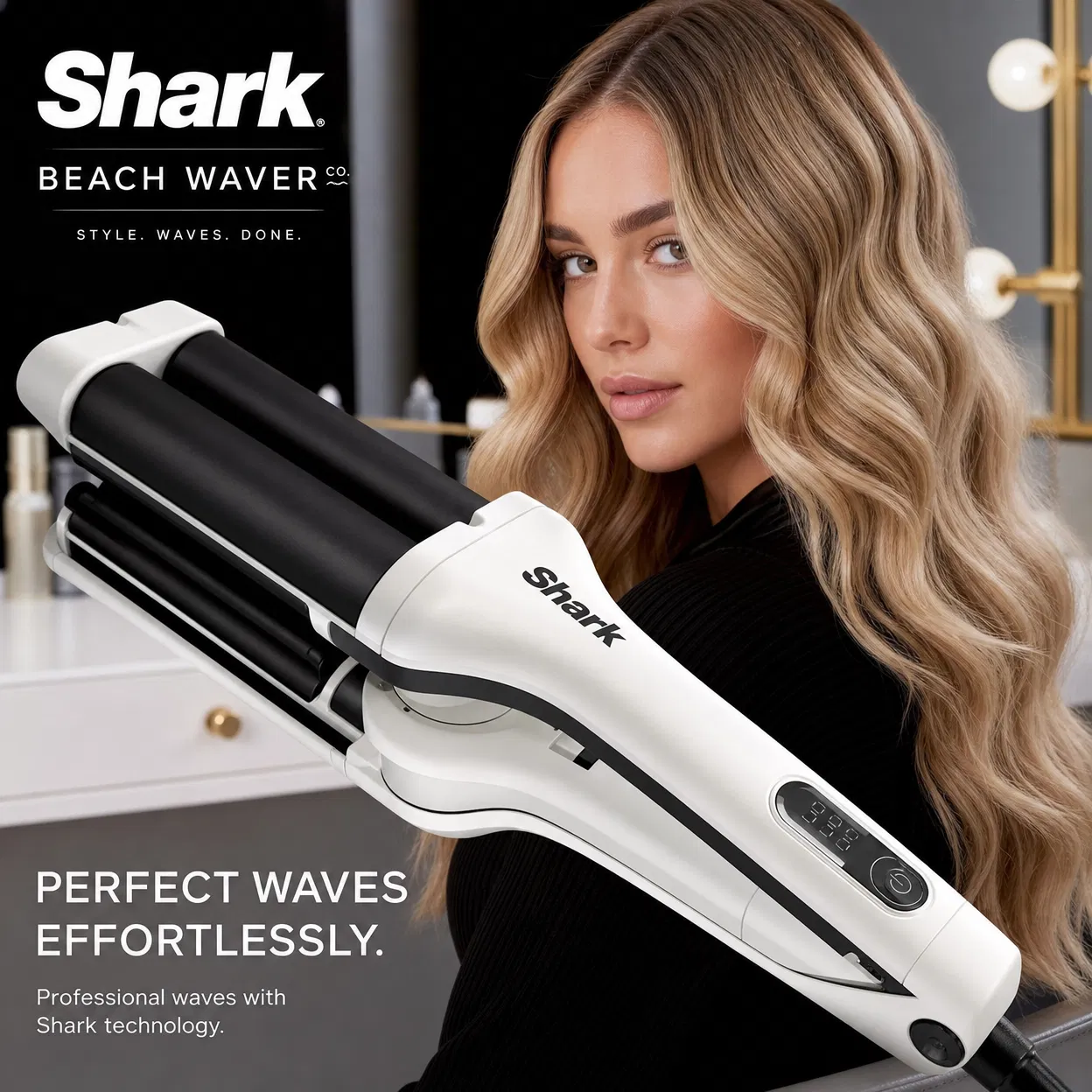 Modelador de Cabelo Shark - Ondas Perfeitas em Minutos