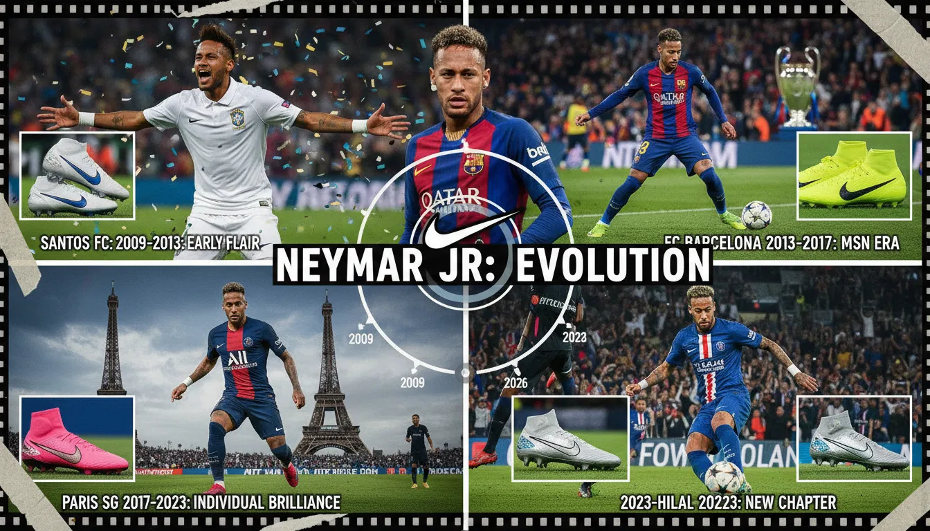 Neymar Jr - Evolução de Chuteiras