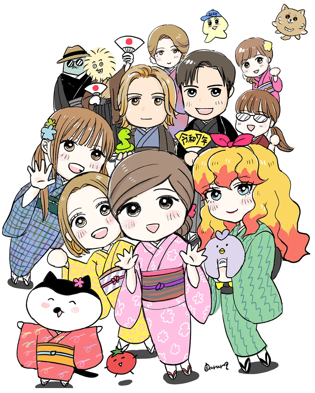 令和7年 新年イラスト