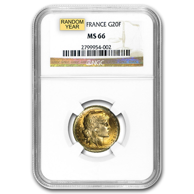 French 20 Franc Napoleon