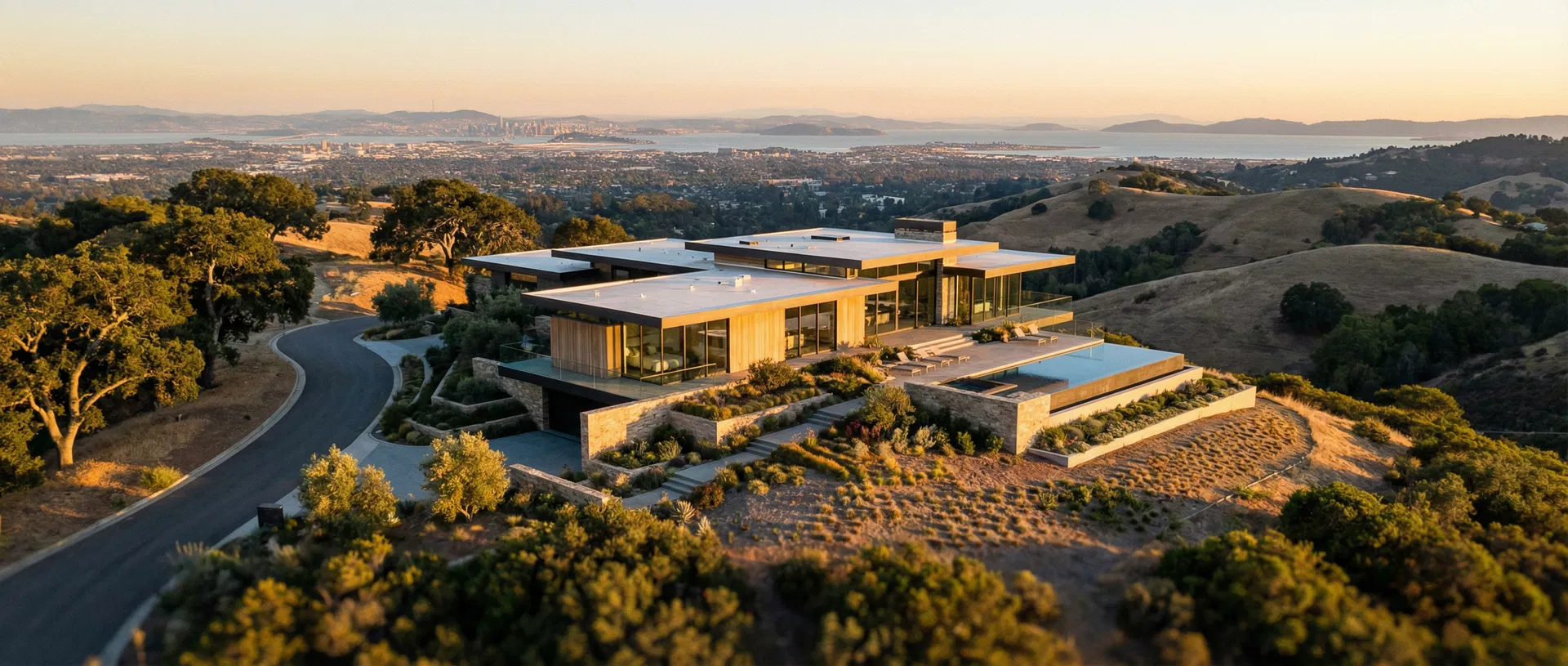 Modern luxury home in the Bay Area hills