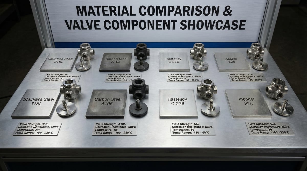 Valve Material Selection: Stainless Steel, Carbon Steel, and Exotic Alloys
