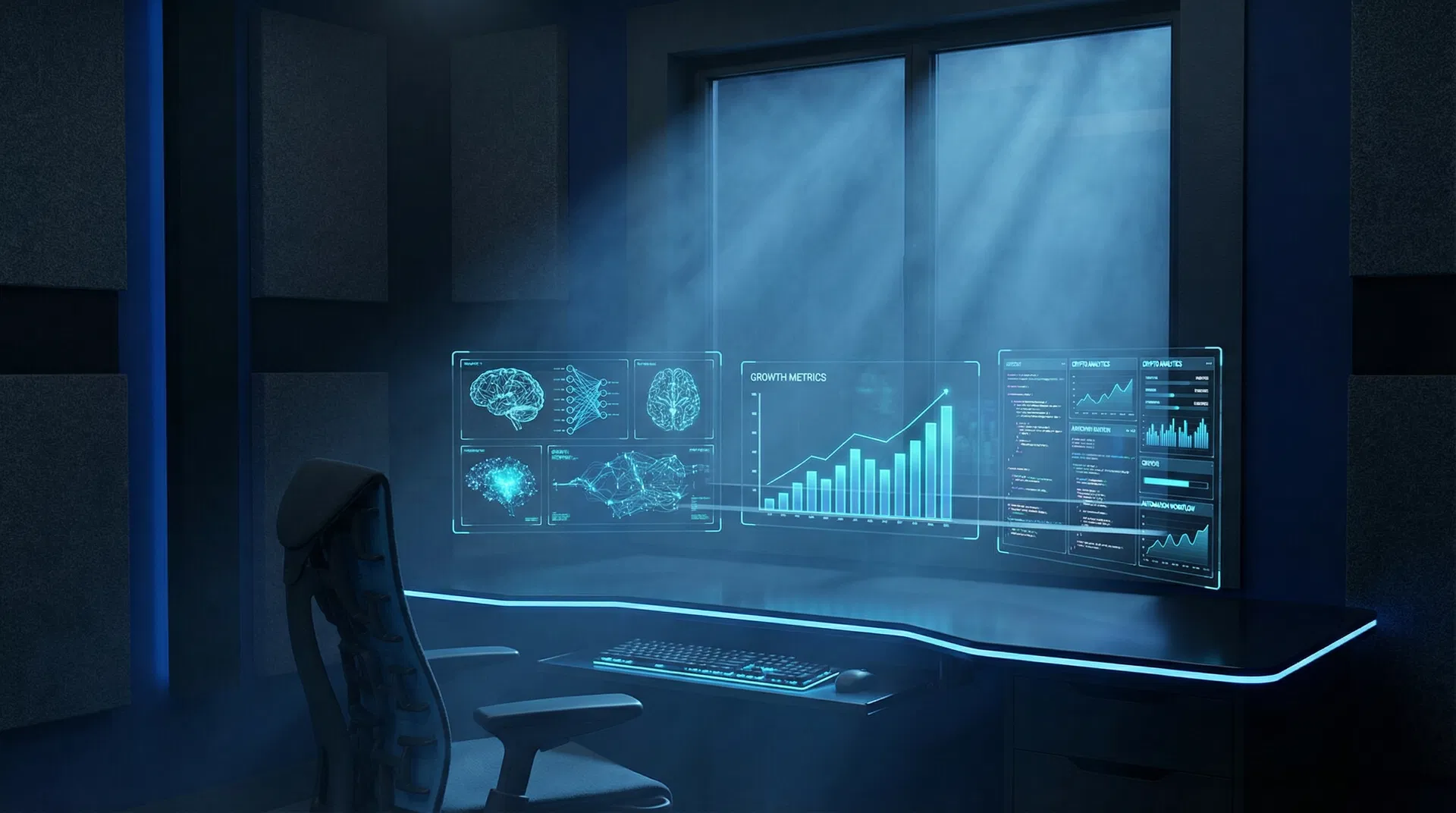 NextSkill Lab hero background showcasing digital growth and AI technology