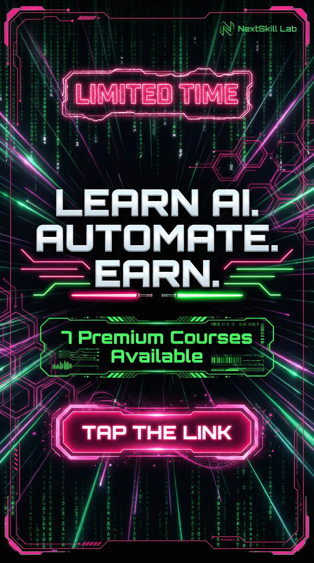 IG Story — Learn AI. Automate. Earn.