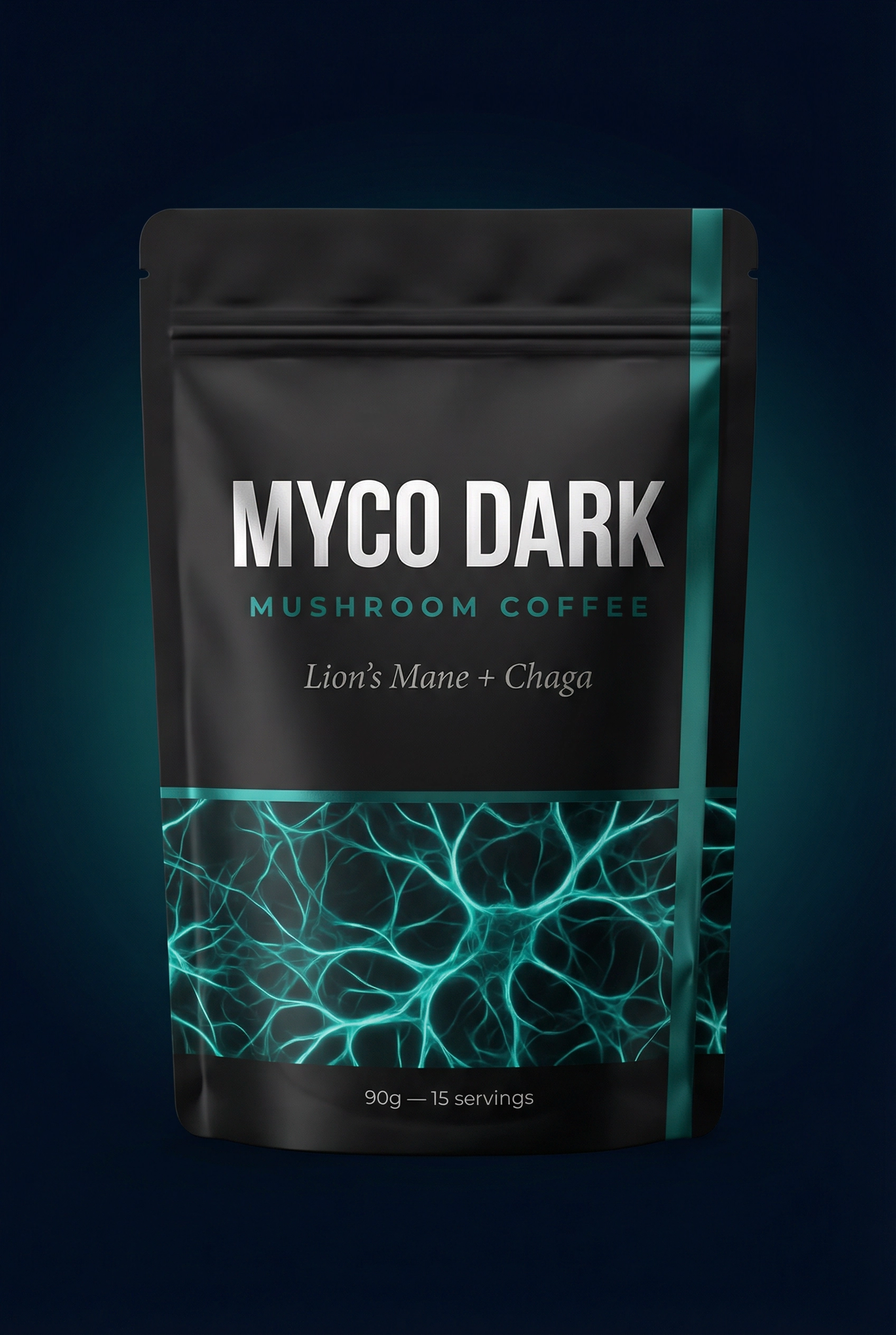 MYCO DARK Mushroom Coffee private label pouch