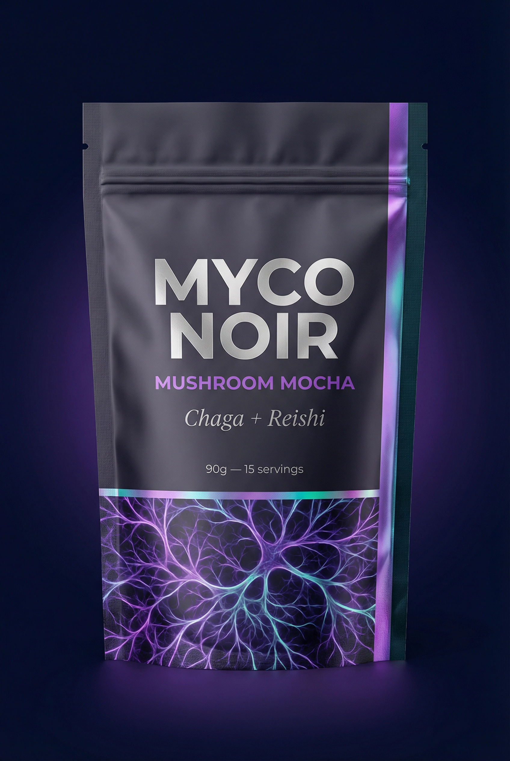 MYCO NOIR Mushroom Mocha private label pouch