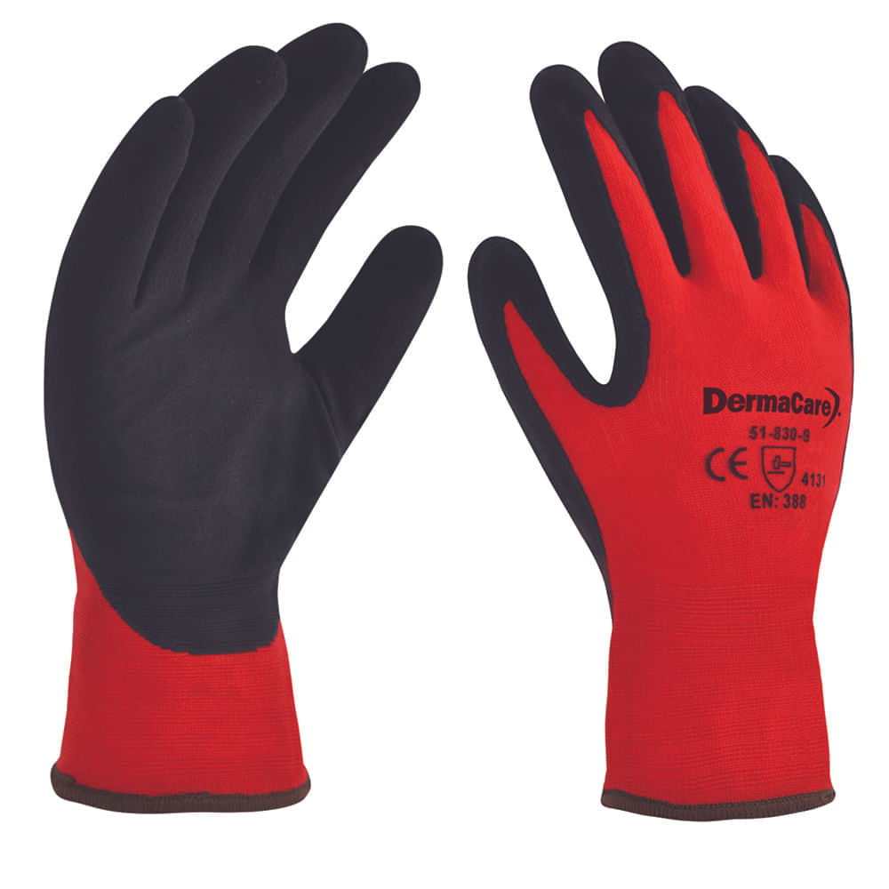 Guantes de nylon DermaCare 51-830 con nitrilo espumado | SafetyStore