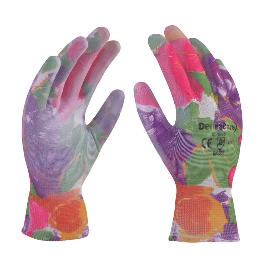Guantes de nylon y poliéster Dermacare 51-650 poliuretano | SafetyStore