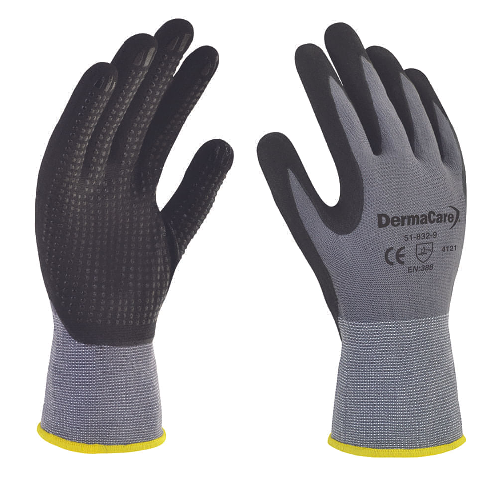 Guantes de nylon DermaCare 51-832 con nitrilo microporoso | SafetyStore