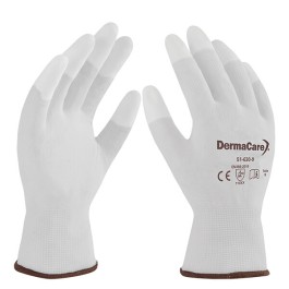 GUANTE POLIESTER BCO REC DE POLIU EN LA PUNTA