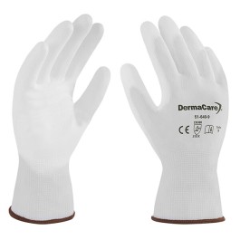 GUANTE POLIESTER BCO REC DE POLIU EN LA PALMA
