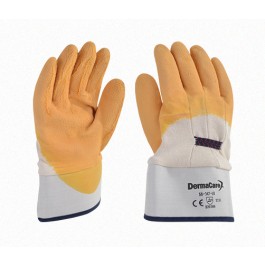 GUANTE LATEX AMARILLO FORRO P/SEG