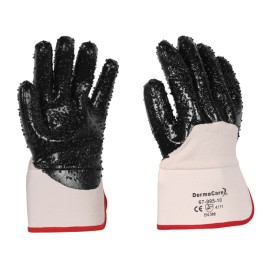 GUANTE RECUBIERTO DE NITRILO GRANULADO EN PALMA Y MEDIO DORSO