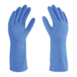 GUANTE LATEX AZUL C/F