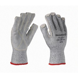 GUANTE POLIE C/CARNAZA Y TEJIDO KEVLAR EN PALMA