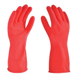 GUANTE LATEX ROJO C/F