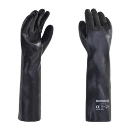 GUANTE PVC NEGRO 45 CM