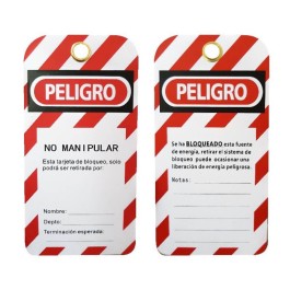 1001 ETIQUETA SAFELOCK PVC NO MANIPULAR PAQ C/10