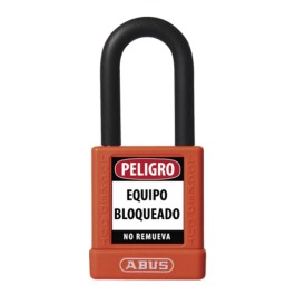 74/40 KD NARANJA CANDADO BLOQUEO ABUS DIELECTRICO D6.5mm 1 KEY